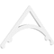 Ekena Millwork Pitch Legacy Architectural Grade PVC Gable Pediment, 36"W x 18"H x 1"P (12/12) GPP036X018X100LEG - alternate 1